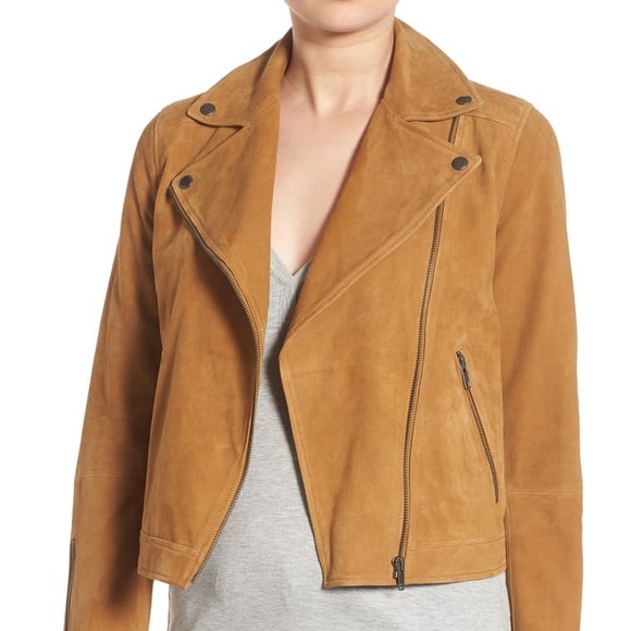 Suede Crop Moto Jacket - Picture 4 of 4